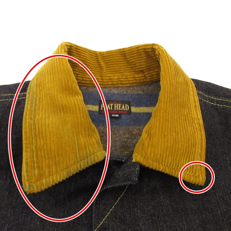 [Used] THE FLAT HEAD | The Flat Head 14.5oz Left-Hand Twill Zimbabwean Cotton Denim Blanket Denim FN-OJ-D102 Navy Size: 38