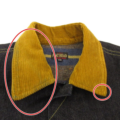 [Used] THE FLAT HEAD | The Flat Head 14.5oz Left-Hand Twill Zimbabwean Cotton Denim Blanket Denim FN-OJ-D102 Navy Size: 38