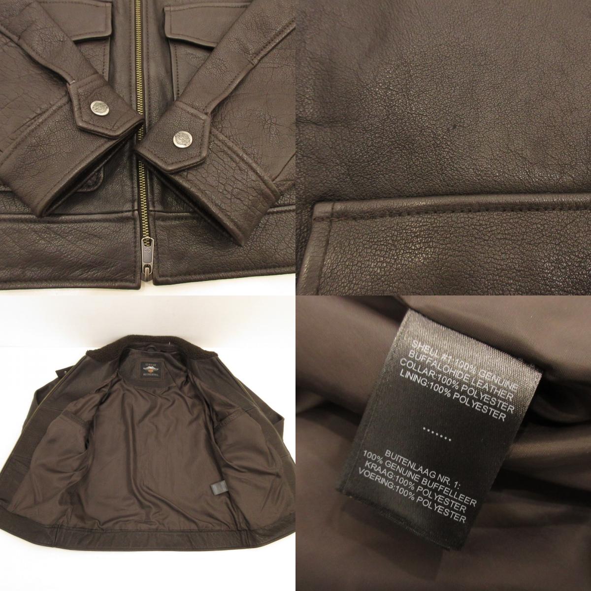 [Used] HARLEY-DAVIDSON | Harley-Davidson Sherpa Collar Leather Jacket Leather 97015-22VM Brown Size: S