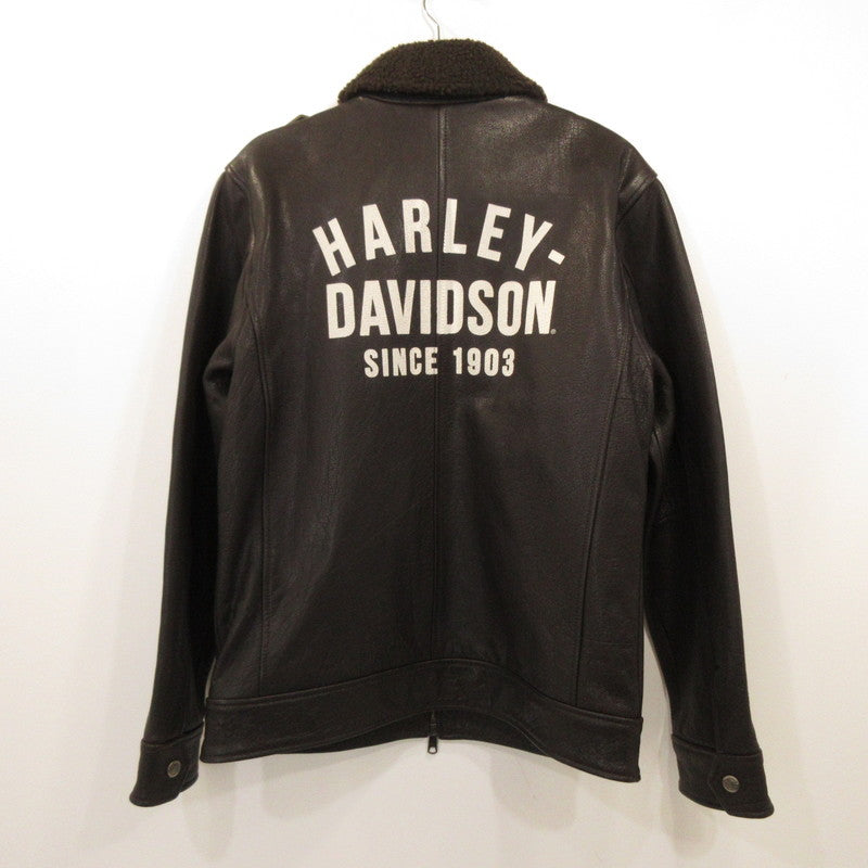 [Used] HARLEY-DAVIDSON | Harley-Davidson Sherpa Collar Leather Jacket Leather 97015-22VM Brown Size: S