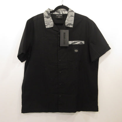 HARLEY-DAVIDSON | ハーレーダビットソン Shirt-Woven- Black 半袖シャツ 96070-24VM ブラック サイズ：L