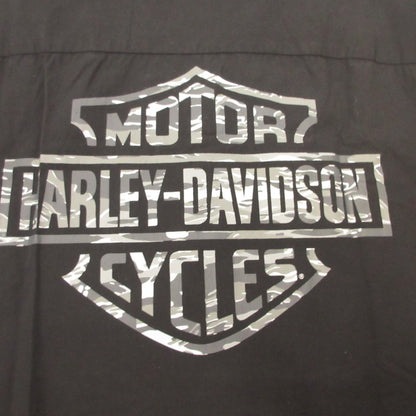 HARLEY-DAVIDSON | ハーレーダビットソン Shirt-Woven- Black 半袖シャツ 96070-24VM ブラック サイズ：L