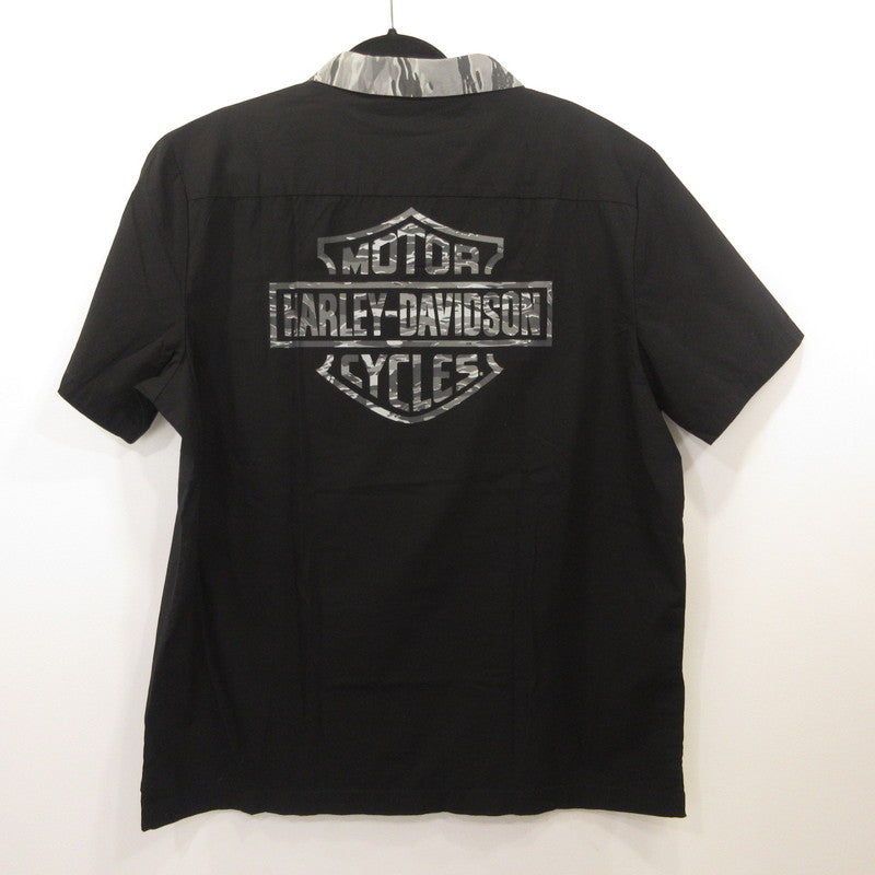 HARLEY-DAVIDSON | ハーレーダビットソン Shirt-Woven- Black 半袖シャツ 96070-24VM ブラック サイズ：L