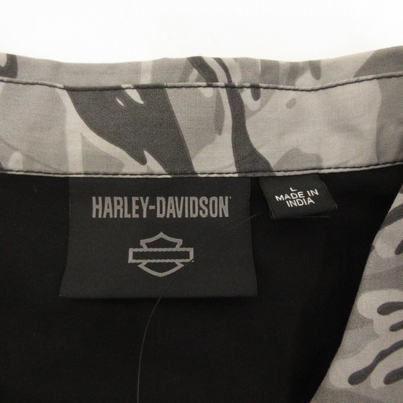 HARLEY-DAVIDSON | ハーレーダビットソン Shirt-Woven- Black 半袖シャツ 96070-24VM ブラック サイズ：L