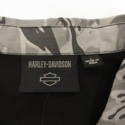 HARLEY-DAVIDSON | ハーレーダビットソン Shirt-Woven- Black 半袖シャツ 96070-24VM ブラック サイズ：L