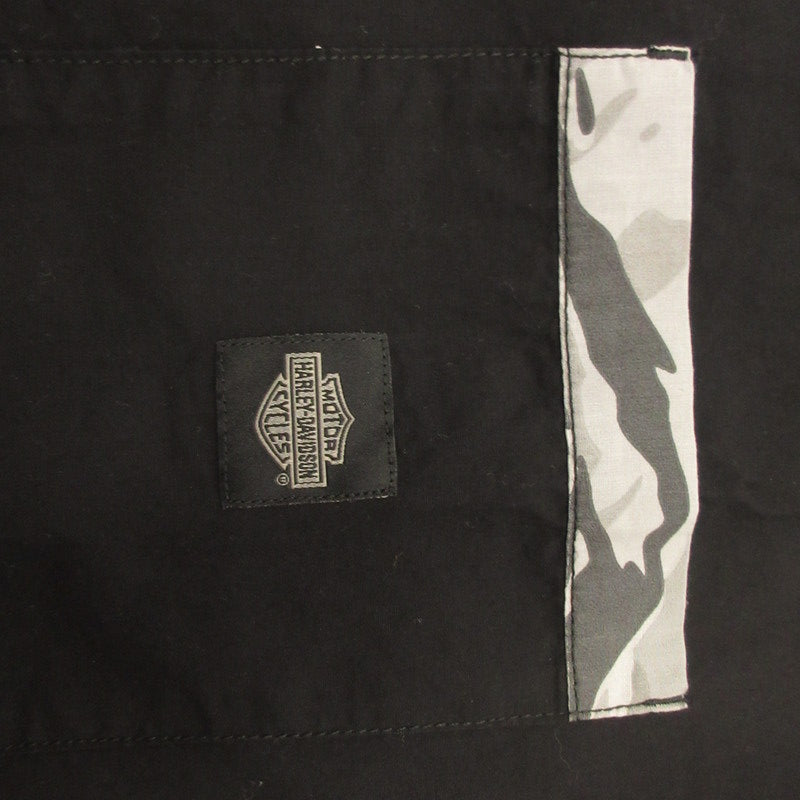 HARLEY-DAVIDSON | ハーレーダビットソン Shirt-Woven- Black 半袖シャツ 96070-24VM ブラック サイズ：L