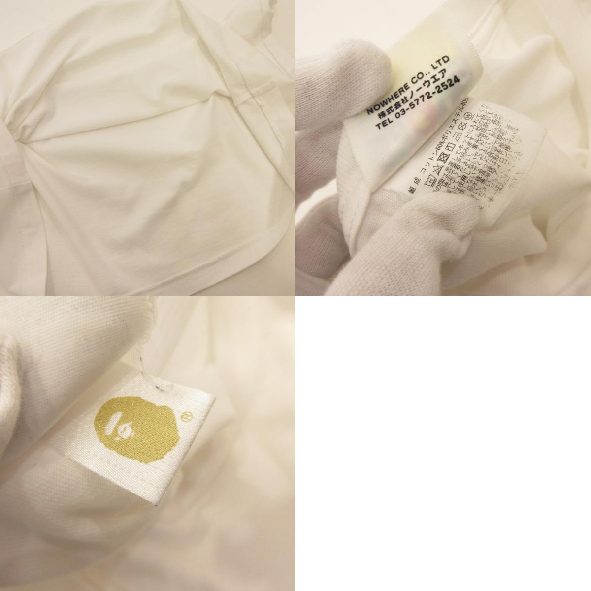 A BATHING APE | アベイシングエイプ BAPE 半袖Ｔシャツ ホワイト サイズ：M