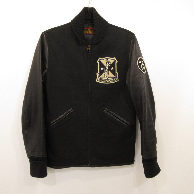 Used】HYSTERIC GLAMOUR | Hysteric Glamour Stadium Jacket 0241AB01 Black Size: S