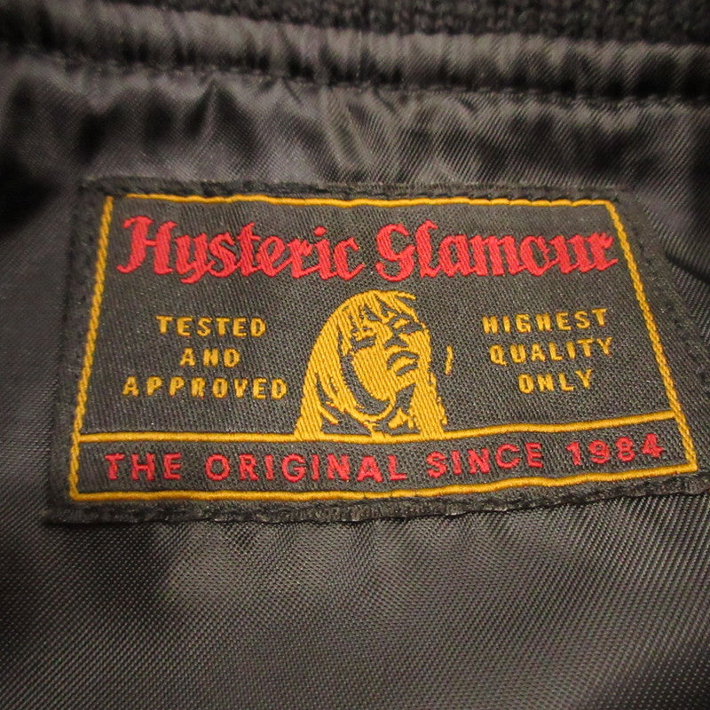 Used】HYSTERIC GLAMOUR | Hysteric Glamour Stadium Jacket 0241AB01 Black Size: S