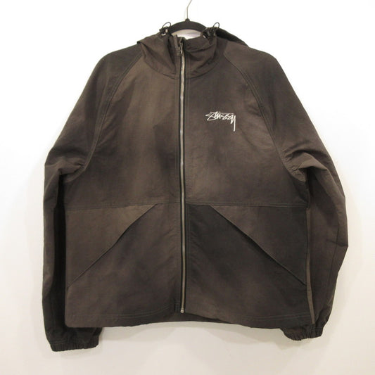 【中古】STUSSY | ステューシー WAVE DYE BEACH SHELL ナイロンジャケット 115647 グレー サイズ：S