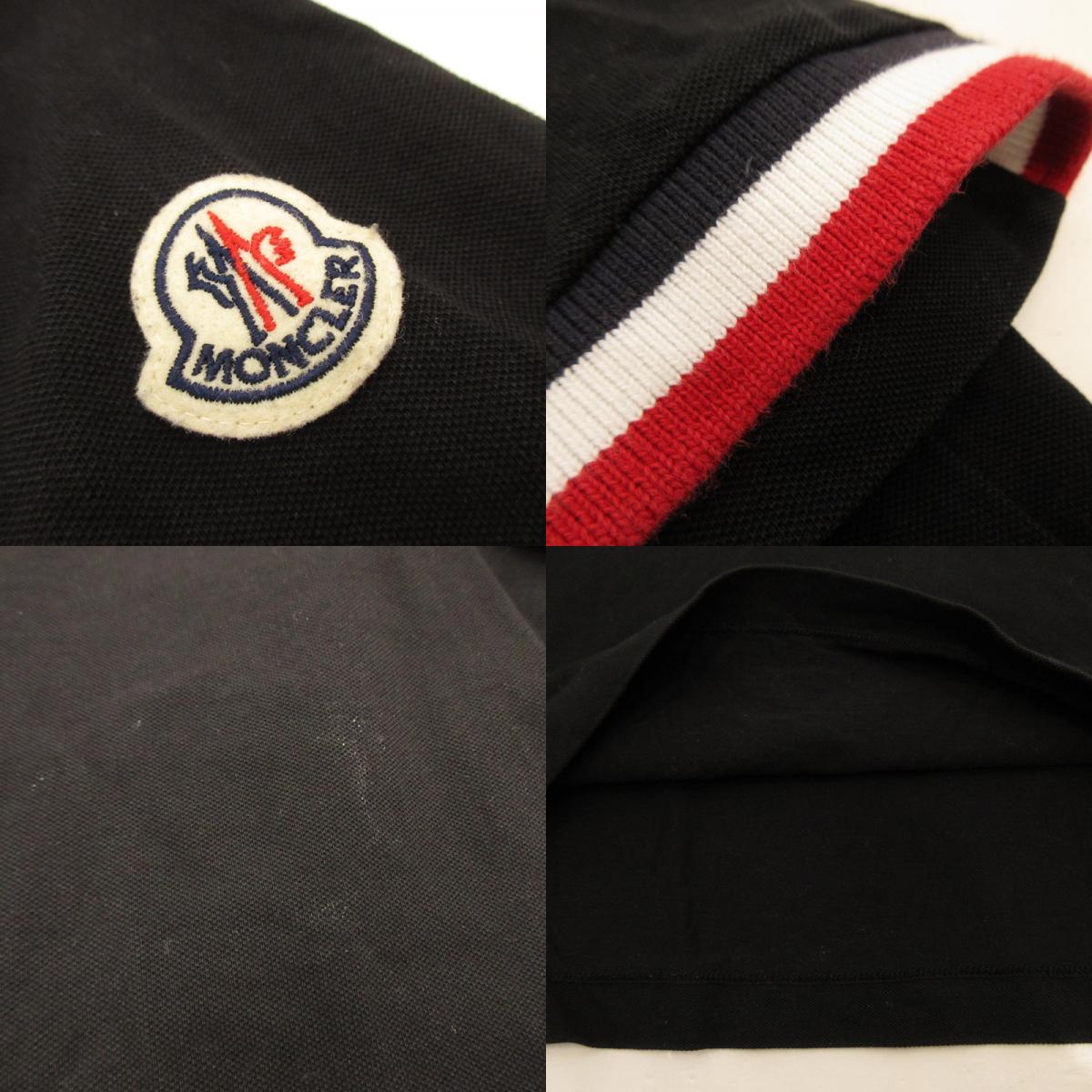 [Used] MONCLER | Moncler SS POLO Polo Shirt 8A00023 Authentic Black Size: S