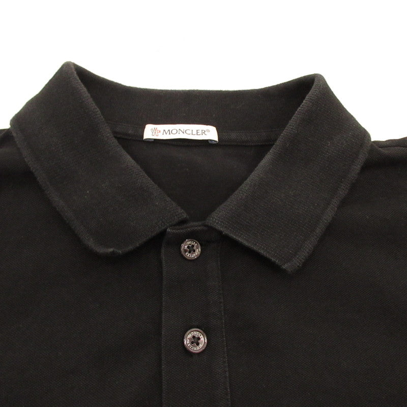 [Used] MONCLER | Moncler SS POLO Polo Shirt 8A00023 Authentic Black Size: S