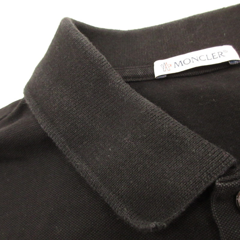 [Used] MONCLER | Moncler SS POLO Polo Shirt 8A00023 Authentic Black Size: S