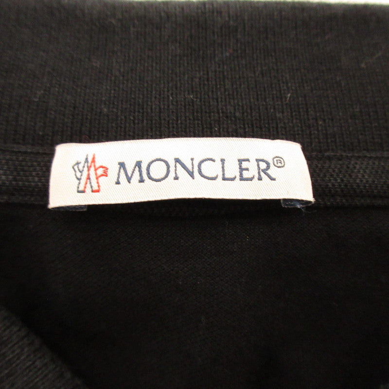 [Used] MONCLER | Moncler SS POLO Polo Shirt 8A00023 Authentic Black Size: S
