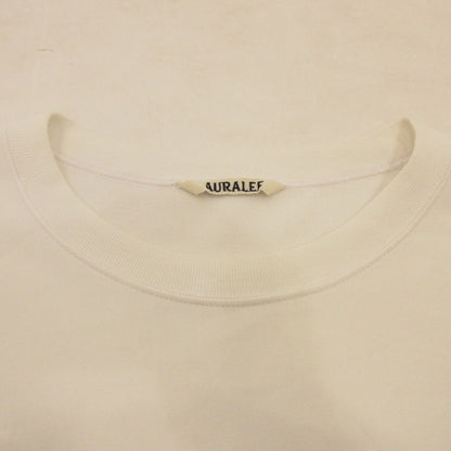 【中古】AURALEE | オーラリー ELASTIC HIGH GAUGE SWEAT P/O 長袖Ｔシャツ A23SP01NU ホワイト サイズ：3