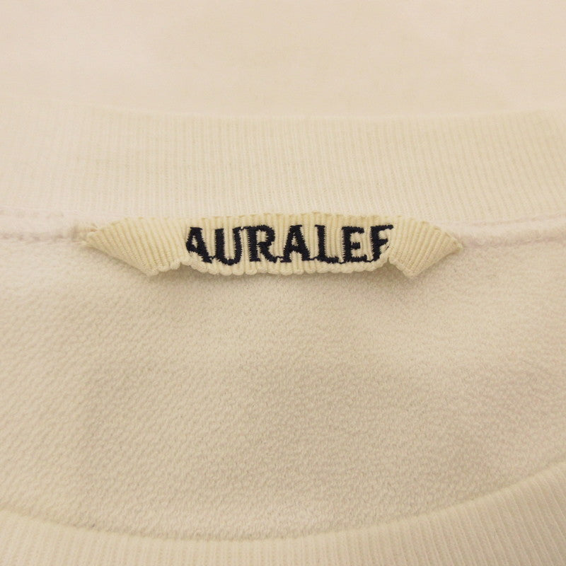 【中古】AURALEE | オーラリー ELASTIC HIGH GAUGE SWEAT P/O 長袖Ｔシャツ A23SP01NU ホワイト サイズ：3