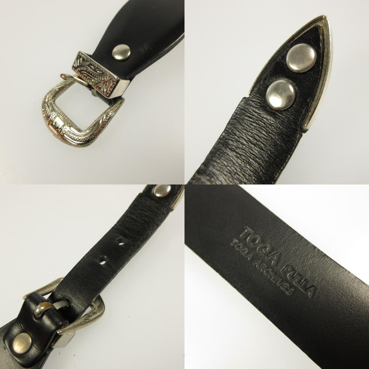 [Used] TOGA | Toga Double Buckle Bangle Bracelet TP12-AK270 Black