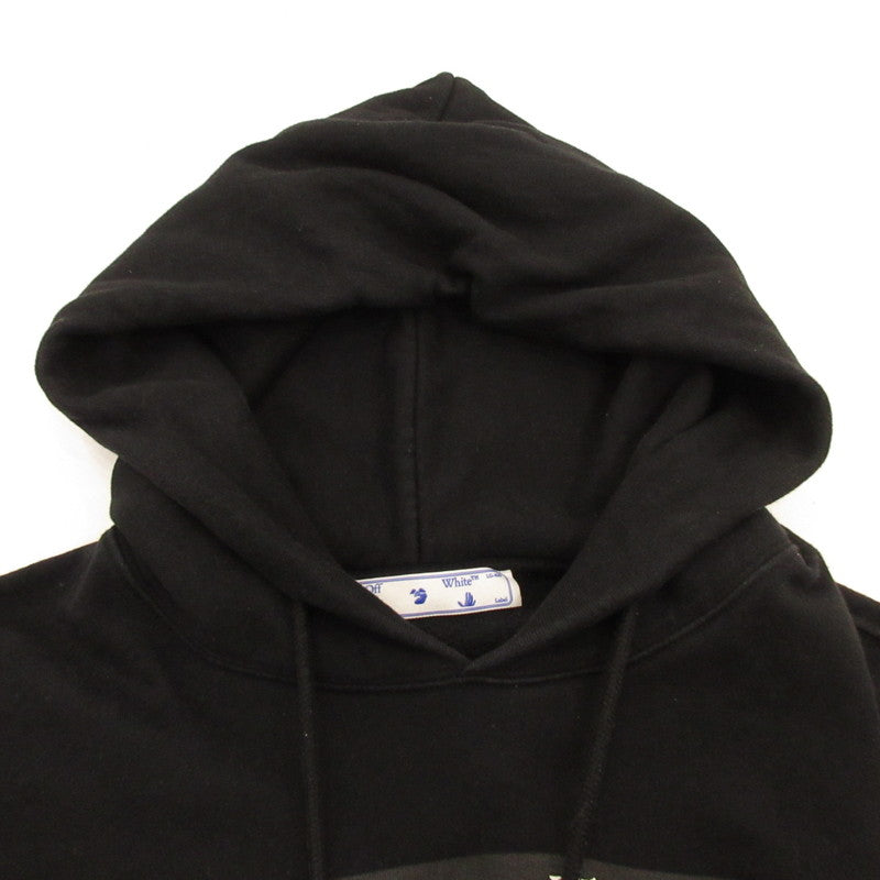 [Used] OFF-WHITE | Off-White Caravaggio Over Hoodie Parka OMBB037R21FLE002 Japan domestic official product, Black, Size: L
