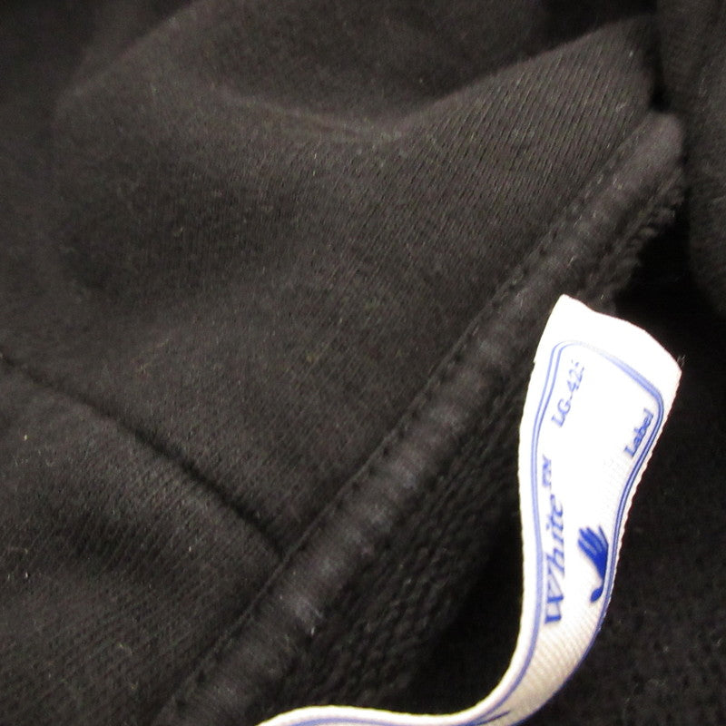 [Used] OFF-WHITE | Off-White Caravaggio Over Hoodie Parka OMBB037R21FLE002 Japan domestic official product, Black, Size: L