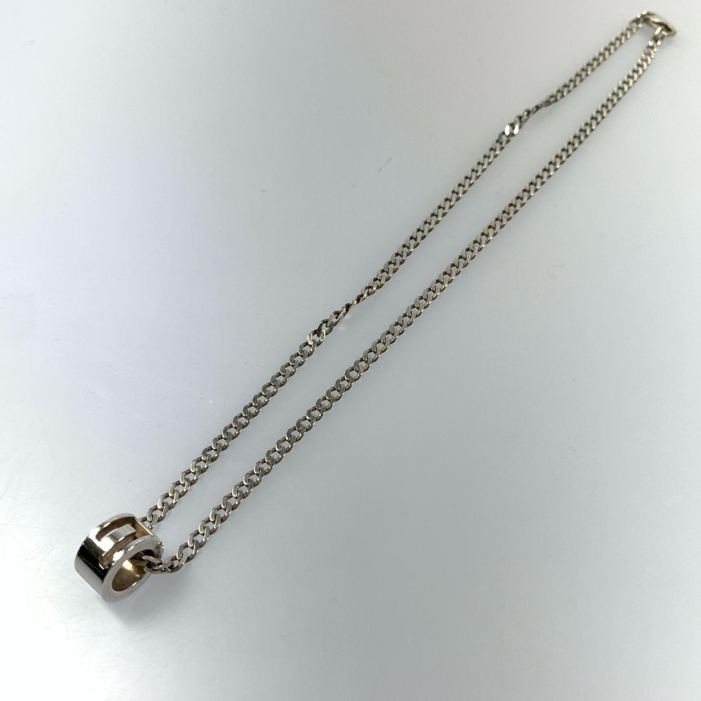[Used] GUCCI | Gucci G Ring Necklace 223351 Silver