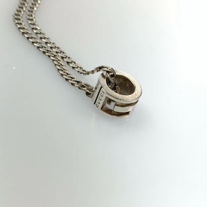[Used] GUCCI | Gucci G Ring Necklace 223351 Silver