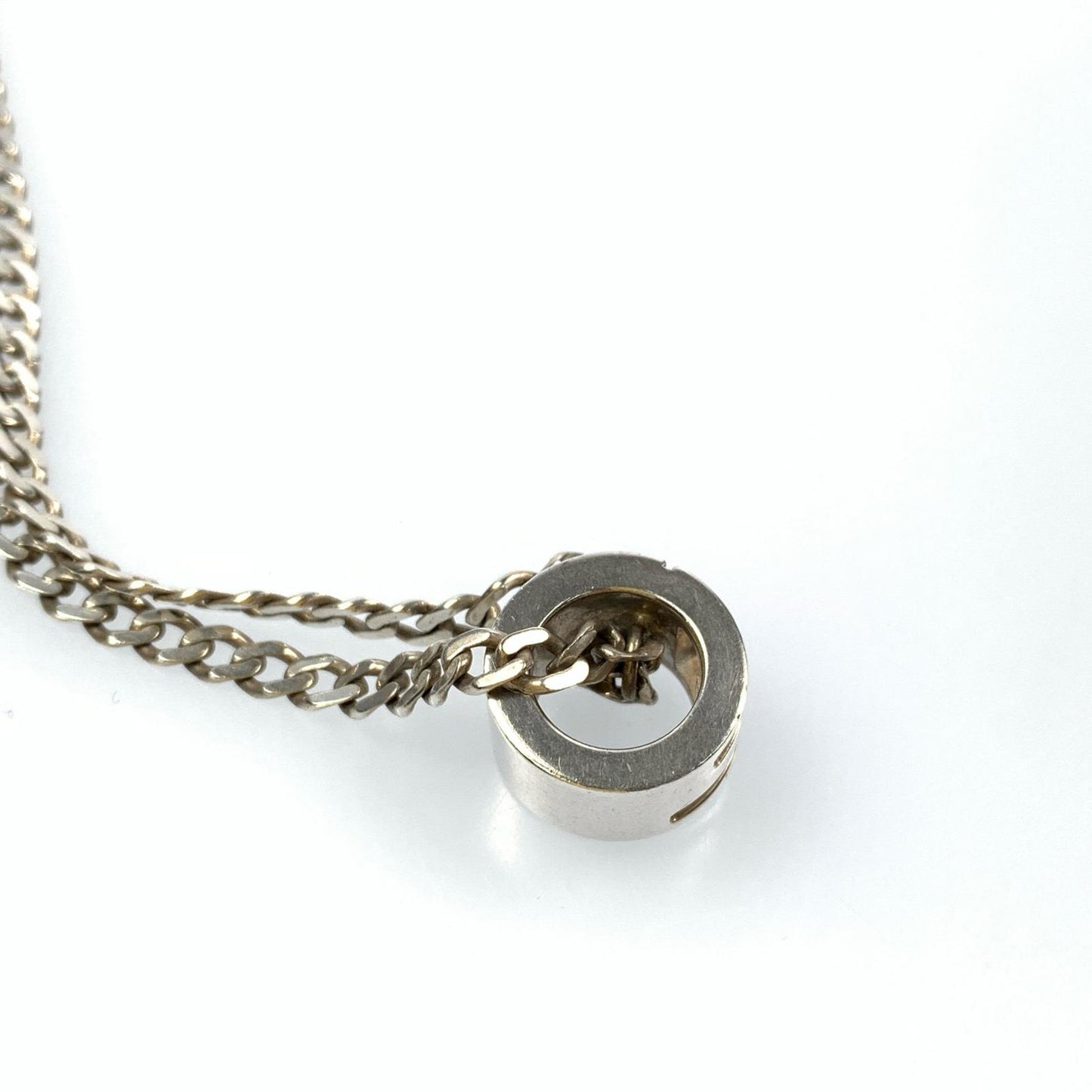 [Used] GUCCI | Gucci G Ring Necklace 223351 Silver