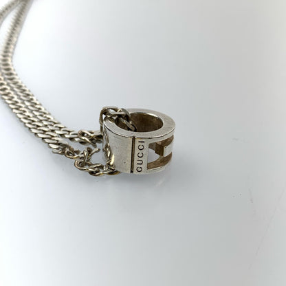 [Used] GUCCI | Gucci G Ring Necklace 223351 Silver