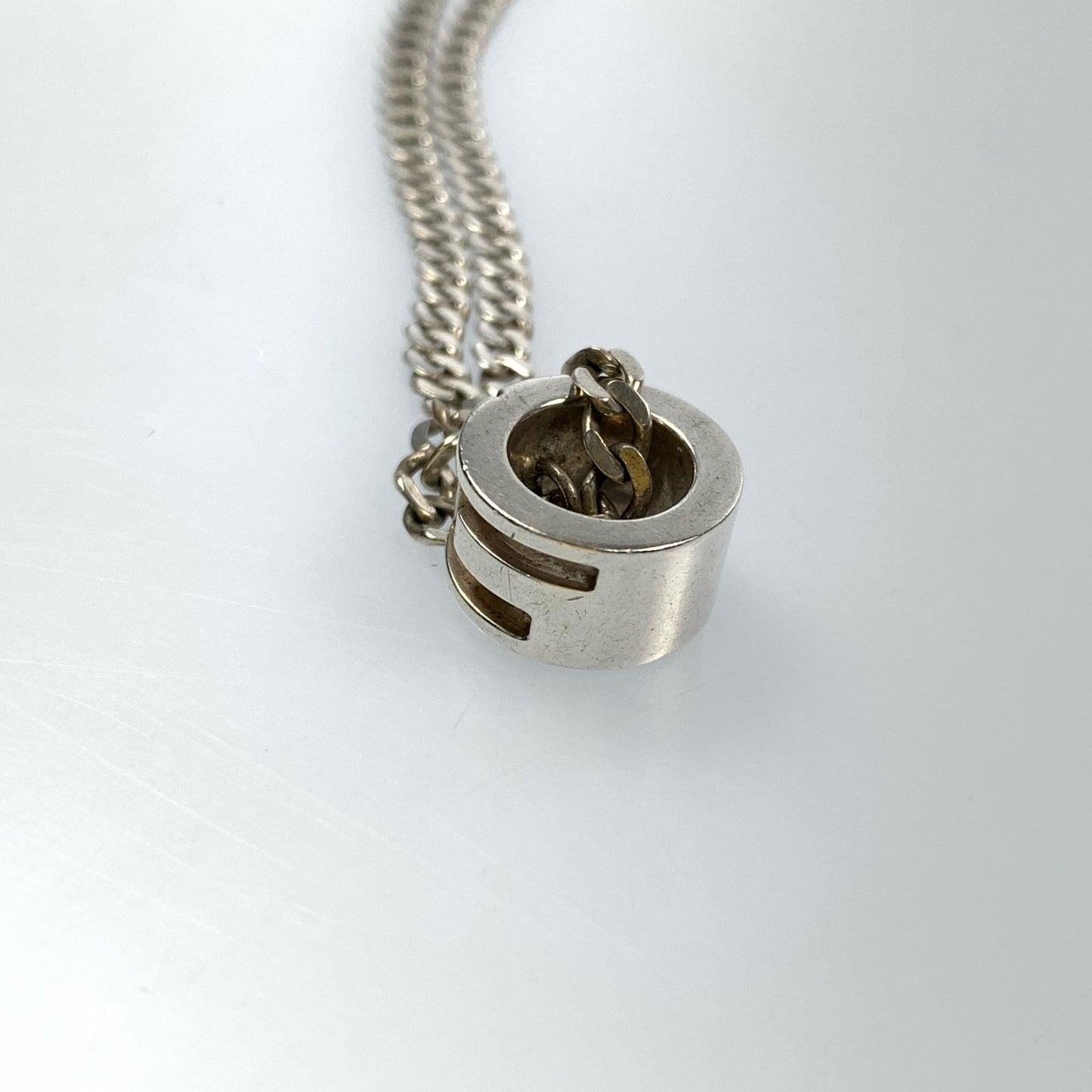 [Used] GUCCI | Gucci G Ring Necklace 223351 Silver