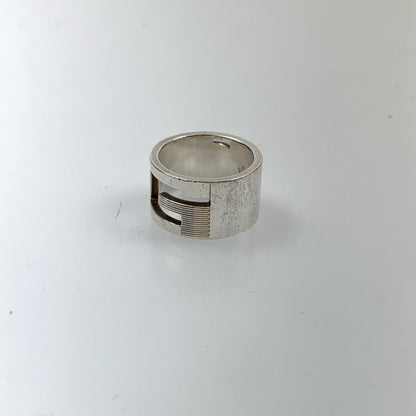 【Used】GUCCI | Gucci Branded G Wide Ring Ring Size: #13.5 Silver