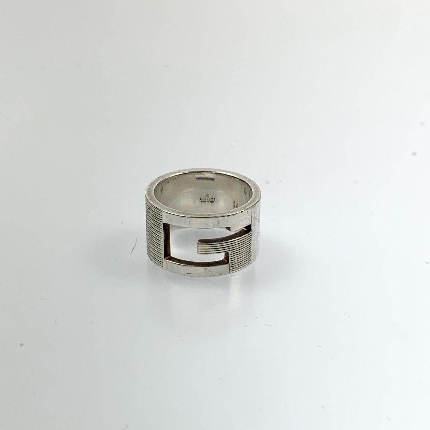 【Used】GUCCI | Gucci Branded G Wide Ring Ring Size: #13.5 Silver