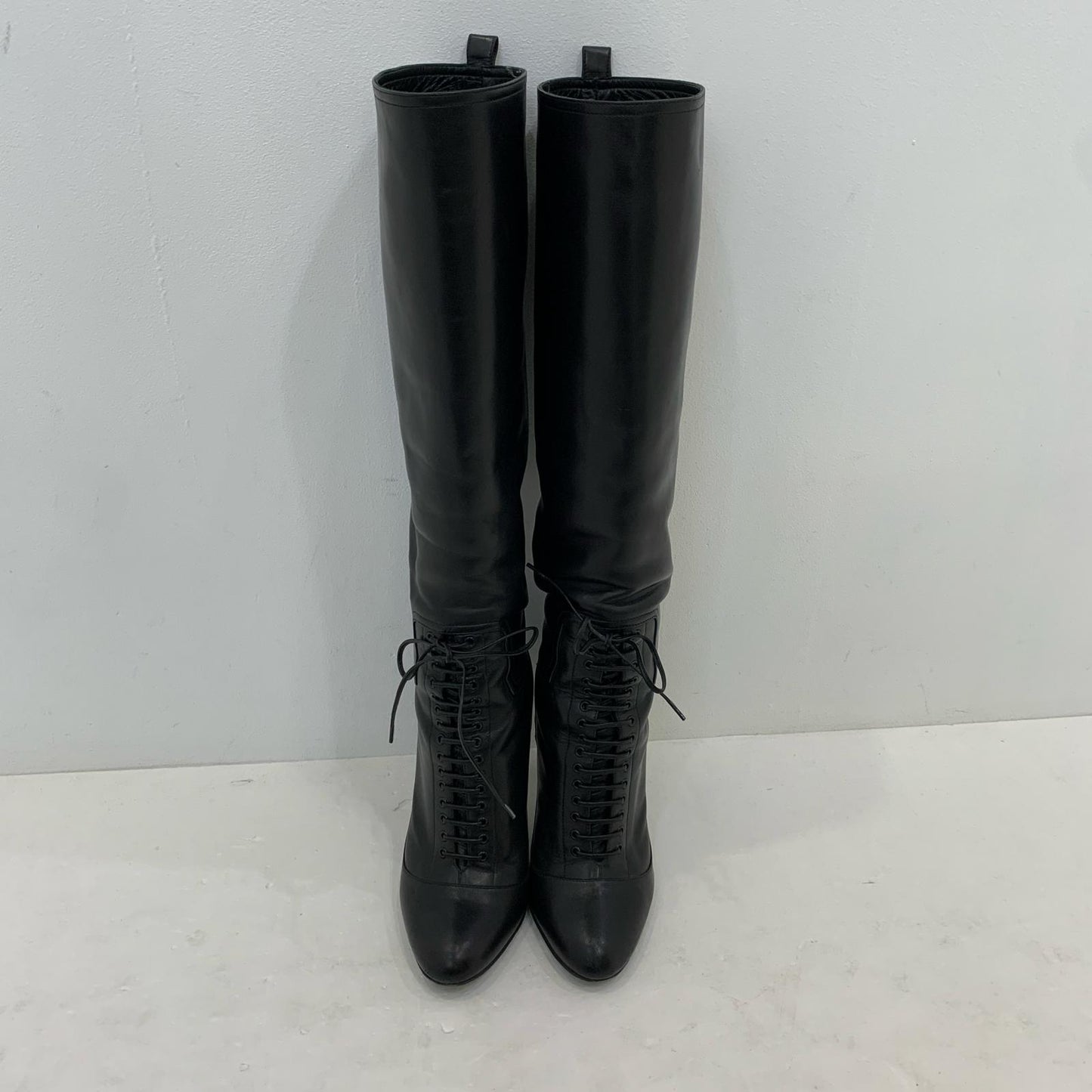 【中古】Dior | ディオール LACETS HIGH BOOT ブーツ サイズ:36 専売 ブラック