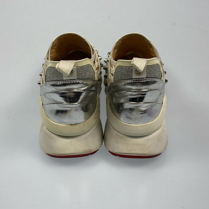 Used】Christian Louboutin | Christian Louboutin 123 Run Sneakers Size:36 Silver