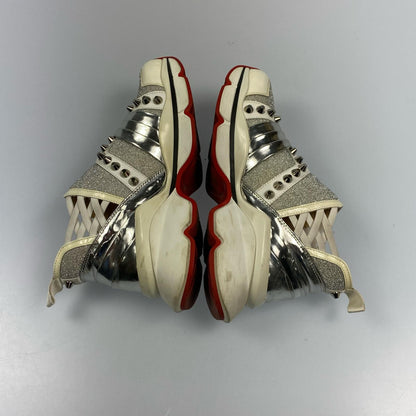 Used】Christian Louboutin | Christian Louboutin 123 Run Sneakers Size:36 Silver