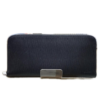Used: aniary | Aniary Wave Leather Long Wallet 16-20019 Black