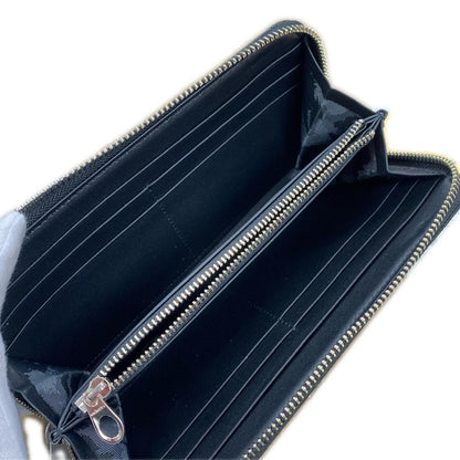 Used: aniary | Aniary Wave Leather Long Wallet 16-20019 Black