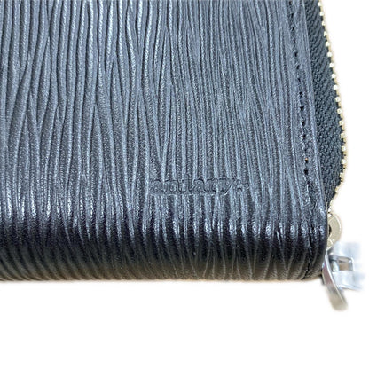Used: aniary | Aniary Wave Leather Long Wallet 16-20019 Black