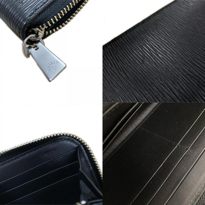 Used: aniary | Aniary Wave Leather Long Wallet 16-20019 Black