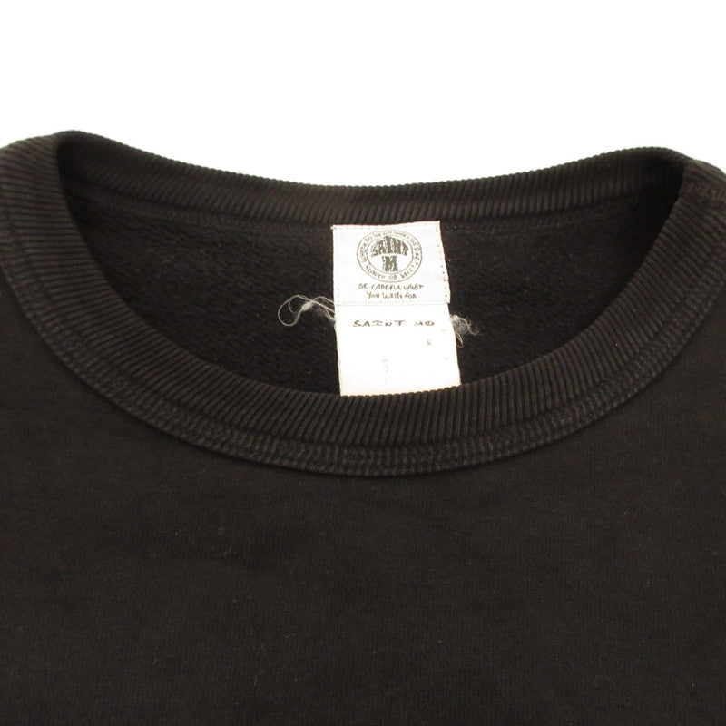 [Used] SAINT MICHAEL | Saint Michael Saint Michael Sweatshirt SM-S21-0000-017 Black Size: Unknown