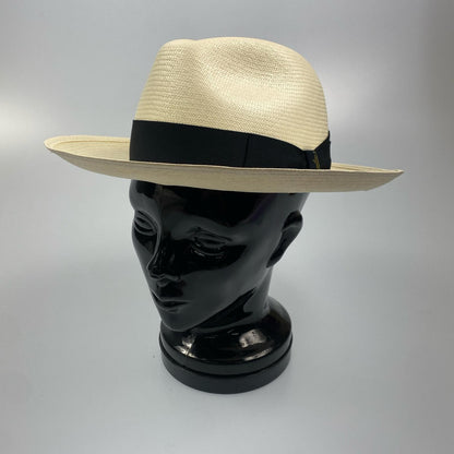 Used Borsalino Panama Hat Hat White Size: 58