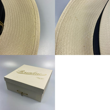 Used Borsalino Panama Hat Hat White Size: 58