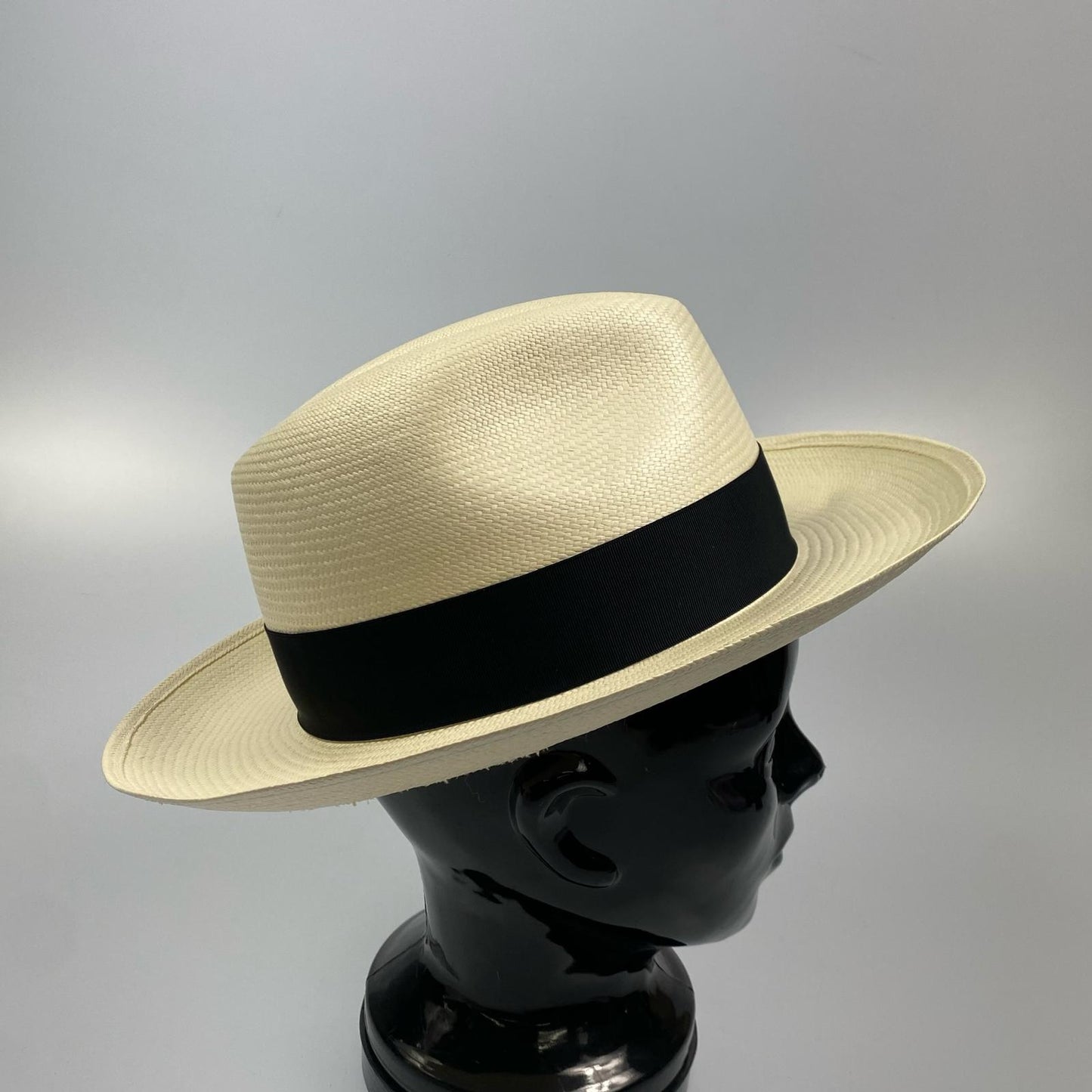Used Borsalino Panama Hat Hat White Size: 58
