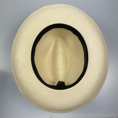 Used Borsalino Panama Hat Hat White Size: 58