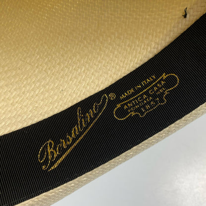 Used Borsalino Panama Hat Hat White Size: 58
