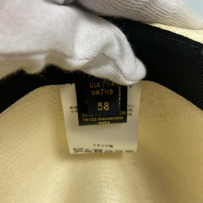 Used Borsalino Panama Hat Hat White Size: 58