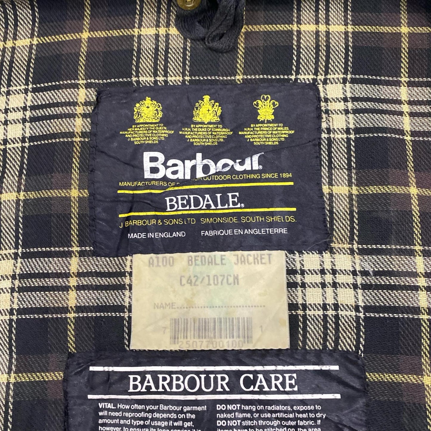 Barbour | バーブァー BEDALE その他アウター サイズ：C42 90s グリーン【姫路東店】