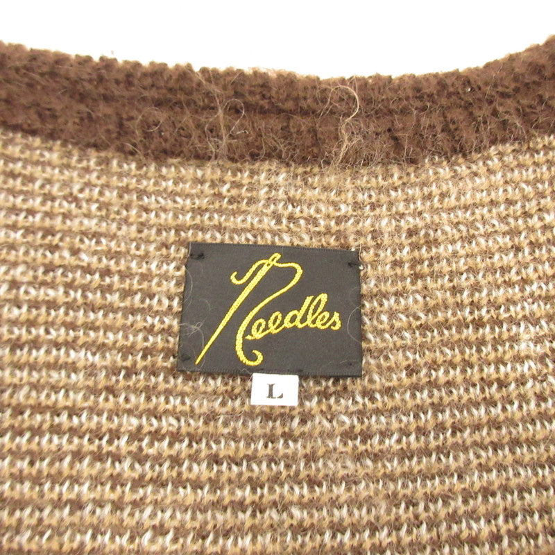 【Used】Needles | Needles Flame Mohair Cardigan Cardigan J0397 JOURNAL STANDARD Special Order Brown Size: L