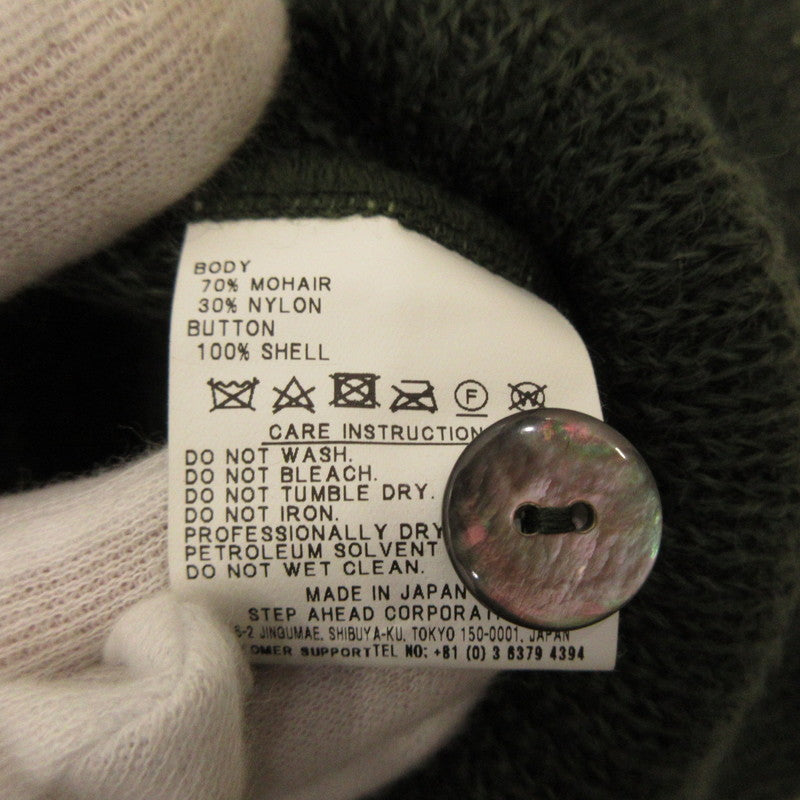 Used] Mohair Cardigan W/Pocket Solid Cardigan Green Size: L