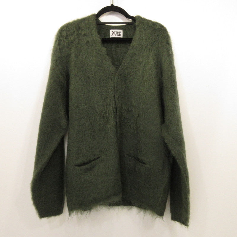 Used] Mohair Cardigan W/Pocket Solid Cardigan Green Size: L