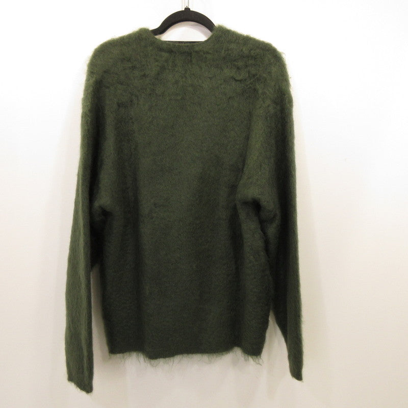 Used] Mohair Cardigan W/Pocket Solid Cardigan Green Size: L