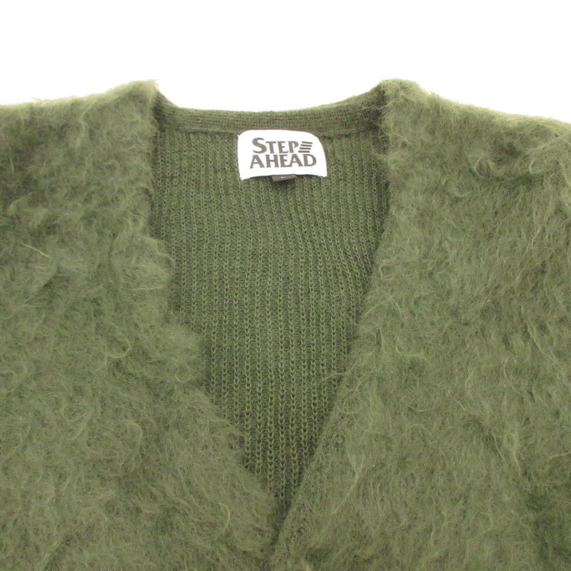 Used] Mohair Cardigan W/Pocket Solid Cardigan Green Size: L